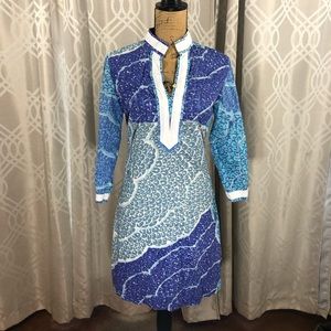 🎉HP🎉Peter Miller marine print casual shirt dress
